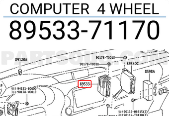 Toyota 8953371170 COMPUTER 4 WHEEL