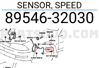 Toyota 8954632030 SENSOR, SPEED