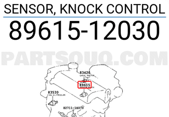 Toyota 8961512030 SENSOR, KNOCK CONTROL