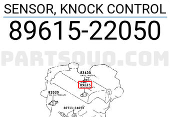 Toyota 8961522050 SENSOR, KNOCK CONTROL