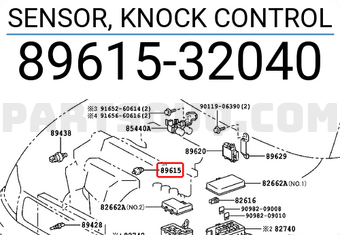 Toyota 8961532040 SENSOR, KNOCK CONTROL