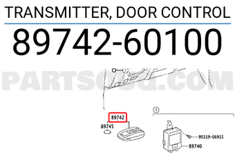 Toyota 8974260100 TRANSMITTER, DOOR CONTROL