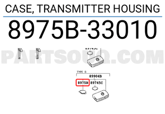 Toyota 8975B33010 CASE, TRANSMITTER HOUSING