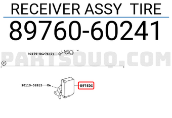 Toyota 8976060241 RECEIVER ASSY TIRE