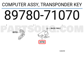 Toyota 8978071070 COMPUTER ASSY, TRANSPONDER KEY