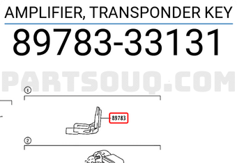 Toyota 8978333131 AMPLIFIER, TRANSPONDER KEY