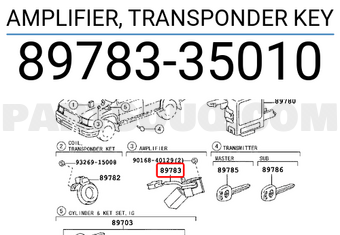 Toyota 8978335010 AMPLIFIER, TRANSPONDER KEY