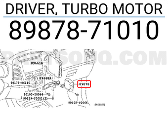 Toyota 8987871010 DRIVER, TURBO MOTOR