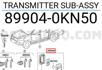 Toyota 899040KN50 TRANSMITTER SUB-ASSY