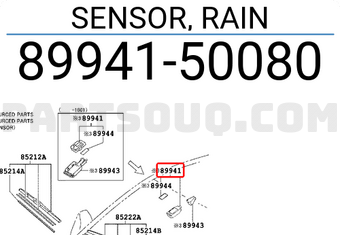 Toyota 8994150080 SENSOR, RAIN
