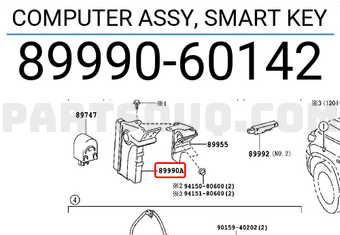 Toyota 8999060142 COMPUTER ASSY, SMART KEY