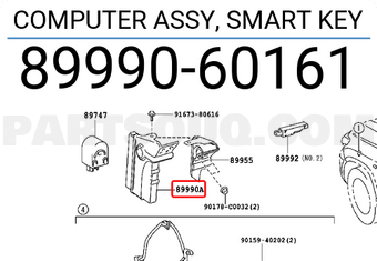 Toyota 8999060161 COMPUTER ASSY, SMART KEY