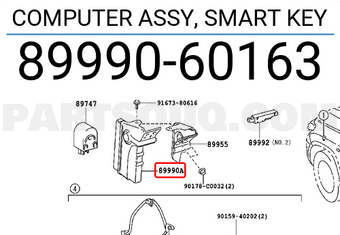 Toyota 8999060163 COMPUTER ASSY, SMART KEY