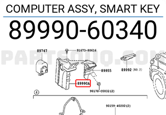 Toyota 8999060340 COMPUTER ASSY, SMART KEY