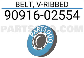 Toyota 9091602554 BELT, V-RIBBED