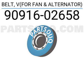 Toyota 9091602658 BELT, V(FOR FAN & ALTERNATOR)