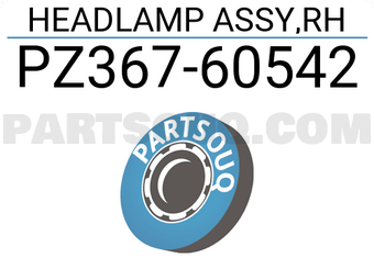 Toyota PZ36760542 HEADLAMP ASSY,RH