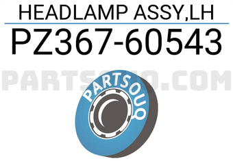 Toyota PZ36760543 HEADLAMP ASSY,LH