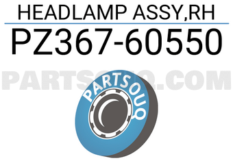 Toyota PZ36760550 HEADLAMP ASSY,RH