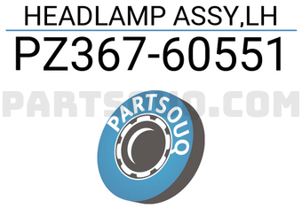 Toyota PZ36760551 HEADLAMP ASSY,LH
