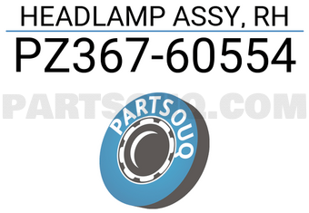 Toyota PZ36760554 HEADLAMP ASSY, RH