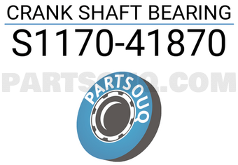 Toyota S117041870 CRANK SHAFT BEARING