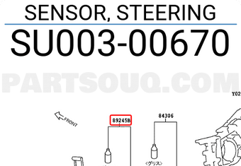 Toyota SU00300670 SENSOR, STEERING