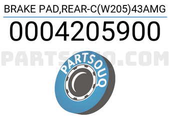 TruckTec 0004205900 BRAKE PAD,REAR-C(W205)43AMG