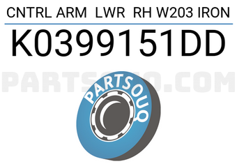 TruckTec K0399151DD CNTRL ARM LWR RH W203 IRON