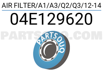 VAG 04E129620 AIR FILTER/A1/A3/Q2/Q3/12-14