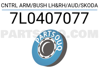 VAG 7L0407077 CNTRL ARM/BUSH LH&RH/AUD/SKODA