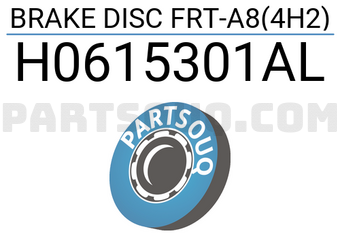 VAG H0615301AL BRAKE DISC FRT-A8(4H2)