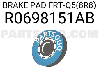 VAG R0698151AB BRAKE PAD FRT-Q5(8R8)