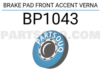 Valeo BP1043 BRAKE PAD FRONT ACCENT VERNA