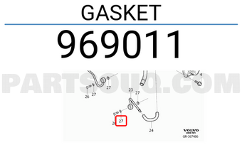 Volvo 969011 GASKET