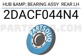 XBG 2DACF044N4 HUB & BEARING ASSY REAR LH