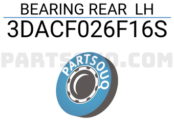 XBG 3DACF026F16S BEARING REAR LH