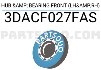 XBG 3DACF027FAS HUB & BEARING FRONT (LH&RH)