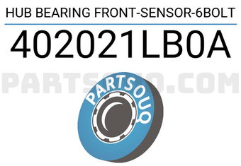 XBG 402021LB0A HUB BEARING FRONT-SENSOR-6BOLT