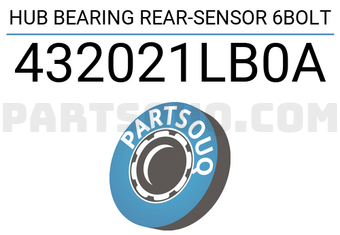 XBG 432021LB0A HUB BEARING REAR-SENSOR 6BOLT