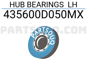 XBG 435600D050MX HUB BEARINGS LH