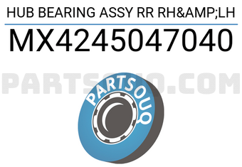 XBG MX4245047040 HUB BEARING ASSY RR RH&LH