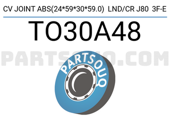 YAC TO30A48 CV JOINT ABS(24*59*30*59.0) LND/CR J80 3F-E