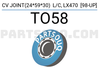 YAC TO58 CV JOINT(24*59*30) L/C, LX470 [98-UP]