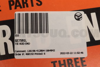 SE7591L TIE ROD END