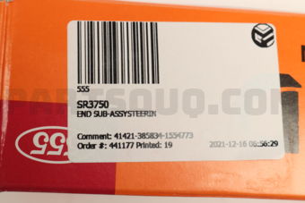 SR3750 END SUB-ASSYSTEERIN