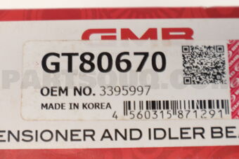 GT80670 TENSIONER BEARING