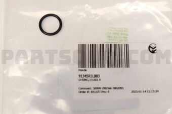91345RJL003 O-RING,13.0X1.9