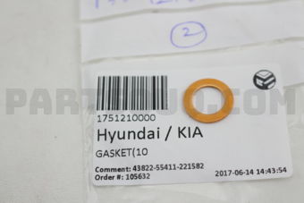 1751210000 GASKET(10)
