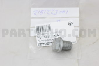 2151223001 PLUG-OIL DRAIN